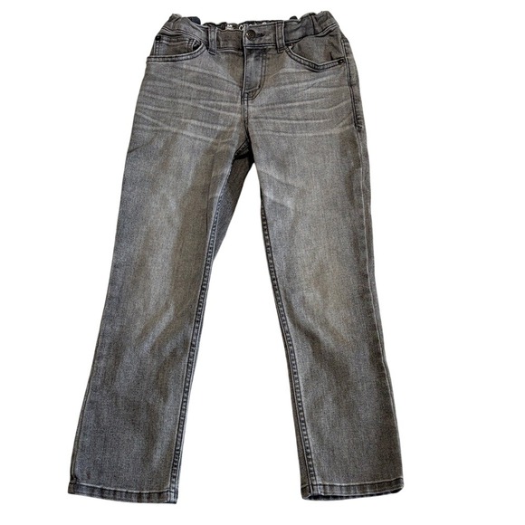 Cat & Jack Other - Cat & Jack Boys Slim Super Stretch Gray Denim Jeans Adjustable Waist Size 8